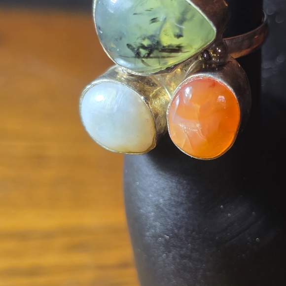 Sterling Silver Multi-Stone Ring - Picture 1 of 2